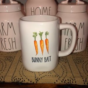 Rae Dunn BUNNY BAIT Mug with Carrots